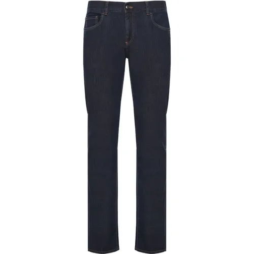 Slim-fit Cotton Jeans , male, Sizes: 3XL, L - Canali - Modalova