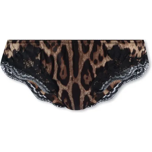 Unterhosen mit Tiermotiv , Damen, Größe: S - Dolce & Gabbana - Modalova