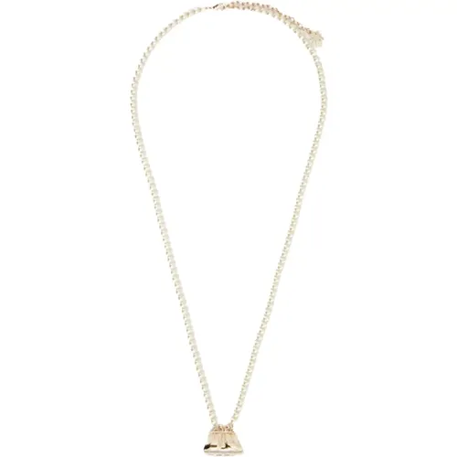 Glass Bead Pendant Necklace , female, Sizes: ONE SIZE - Max Mara Weekend - Modalova