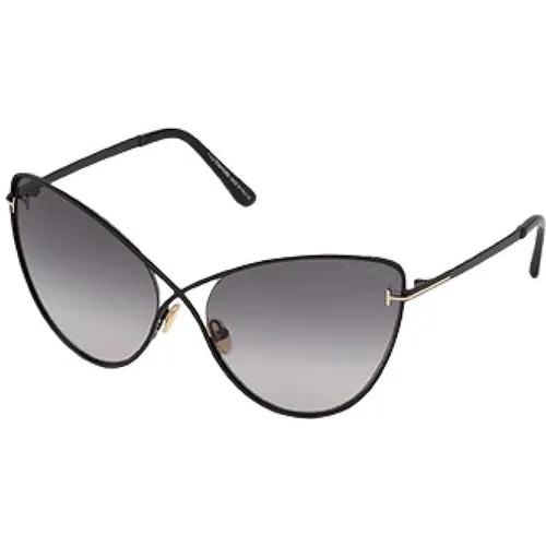 Metall Sonnenbrille, Snmuster , Damen, Größe: 63 MM - Tom Ford - Modalova