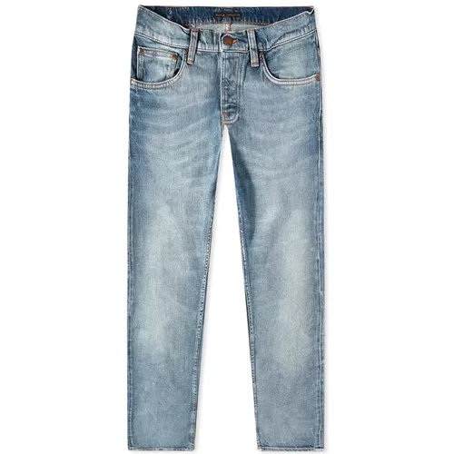 Worn Sonic Grim Tim Jeans , male, Sizes: W34, W33, W32 - Nudie Jeans - Modalova