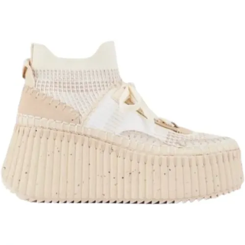 Mesh Wedge Sneakers from Nama Line , female, Sizes: 5 UK, 8 UK, 3 UK, 7 UK - Chloé - Modalova