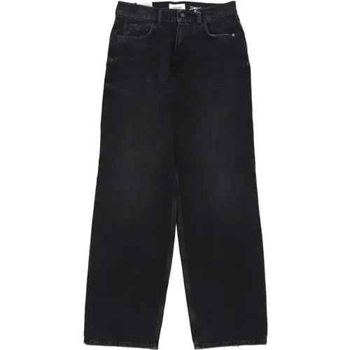 Recycelte Denim Vintage Schwarz Jeans , Damen, Größe: W30 - Amish - Modalova