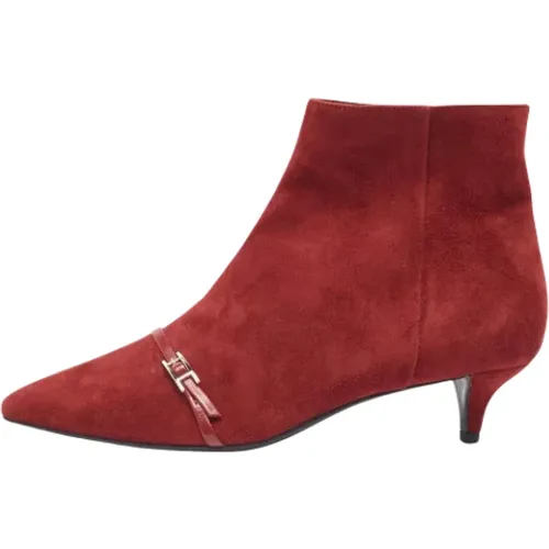 Pre-owned Suede boots , female, Sizes: 5 UK - Hermès Vintage - Modalova