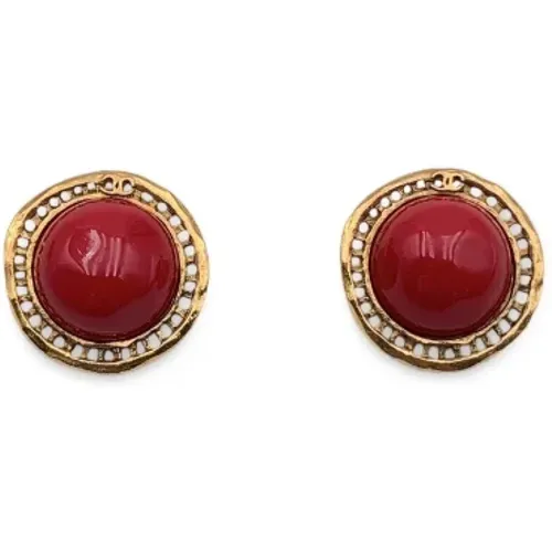 Pre-owned Metal earrings , female, Sizes: ONE SIZE - Chanel Vintage - Modalova