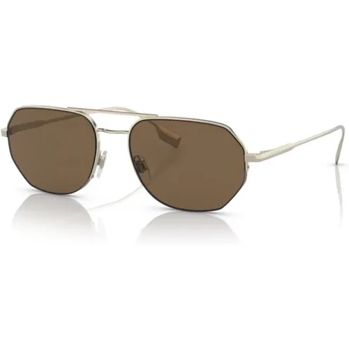 Henry Round Sunglasses , male, Sizes: 57 MM - Burberry - Modalova