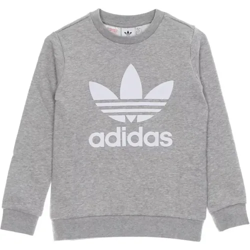 Trefoil Crewneck Sweatshirt - Medium Grey Heather - Adidas - Modalova