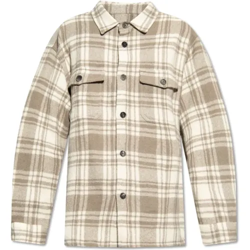 Checked shirt , male, Sizes: M - Ami Paris - Modalova