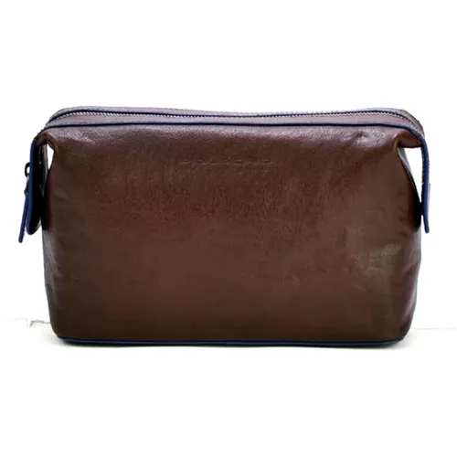 Dark Leather Men's Handbag , male, Sizes: ONE SIZE - Piquadro - Modalova