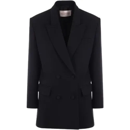 Oversize Double-Breasted Jacket , female, Sizes: 2XS - Valentino Garavani - Modalova