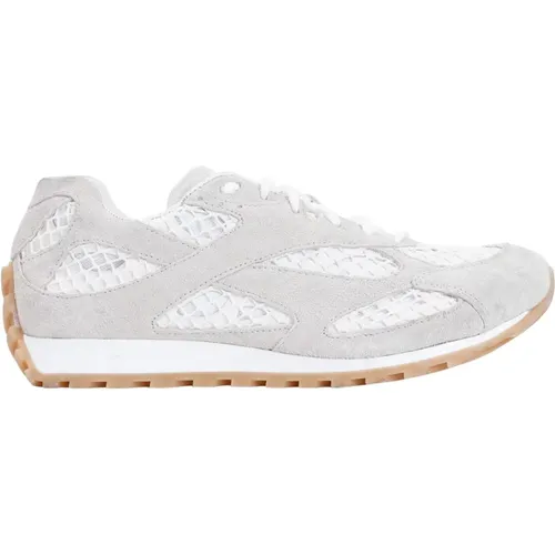 Suede Sneakers Sea Salt Style , female, Sizes: 7 UK, 3 UK, 5 UK, 8 UK, 6 UK, 4 UK - Bottega Veneta - Modalova