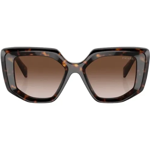 Women's Acetate Sunglasses in Tortoiseshell with Dark Lenses , female, Sizes: 50 MM - Prada - Modalova