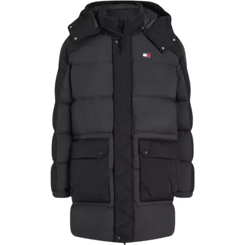 Duck Down Parka Coat , male, Sizes: M - Tommy Hilfiger - Modalova