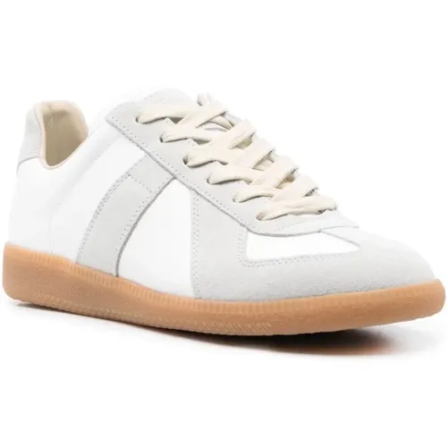 Weiße Replica Sneakers - Glattleder und Wildleder,Replica Niedrige Sneakers - Maison Margiela - Modalova