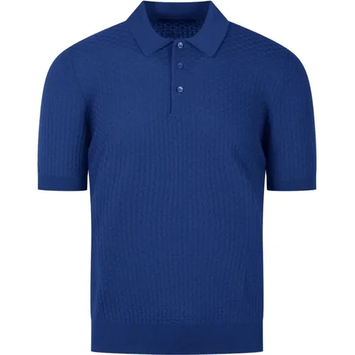 D Knit Polo Shirt Ss24 , male, Sizes: L, S - Tagliatore - Modalova