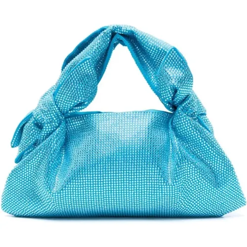 Klare Blaue Tasche mit Strassverzierung , Damen, Größe: ONE Size - Giuseppe Di Morabito - Modalova