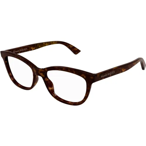 Modische Brille Am0461O Schwarz,Stilvolle Brille Am0461O Schwarz - alexander mcqueen - Modalova