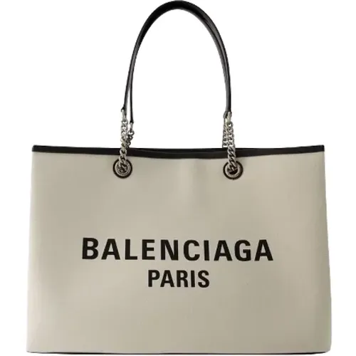 Cotton Handbag with Detachable Pocket , female, Sizes: ONE SIZE - Balenciaga - Modalova