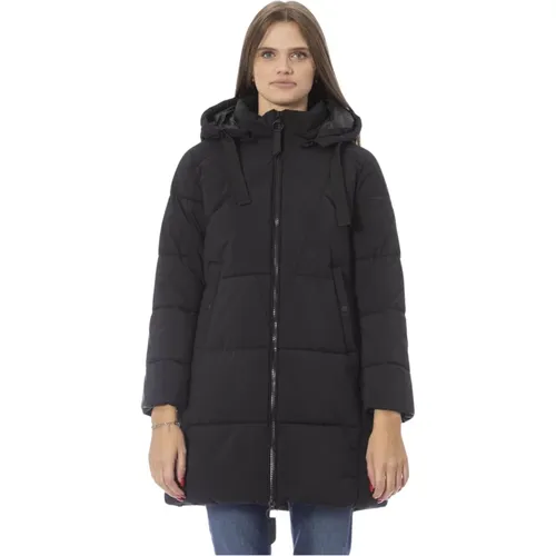 Lange Steppjacke mit Reißverschluss , Damen, Größe: 3XL - Baldinini - Modalova