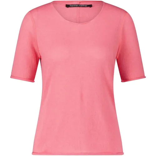 Cashmere Knit Round Neck Shirt , female, Sizes: M, S - Hannes Roether - Modalova