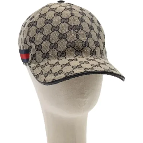 Pre-owned Canvas hats , female, Sizes: ONE SIZE - Gucci Vintage - Modalova