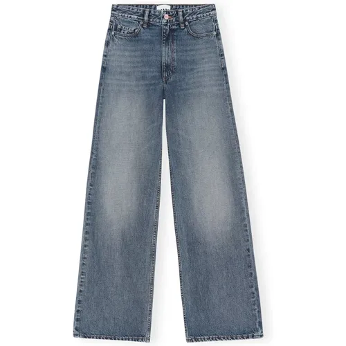 Klassische blaue Denim-Jeans J1034 , Damen, Größe: W25 L32 - Ganni - Modalova