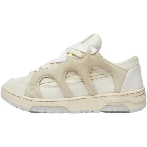 Original Cream-off White Uomo Sneakers , Herren, Größe: 45 EU - Santha - Modalova