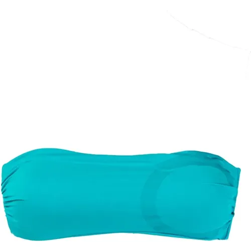 Klassisches Bandeau Bikini Blau , Damen, Größe: L - Trussardi - Modalova