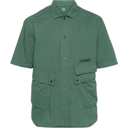 Popeline Pocket Shirt , male, Sizes: S - C.P. Company - Modalova