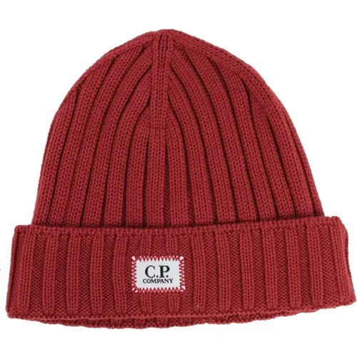 Rote Wollmütze Beanie C.P. Company - C.P. Company - Modalova