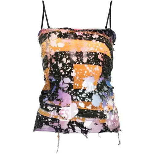 MultiColour Top , female, Sizes: M - Diesel - Modalova