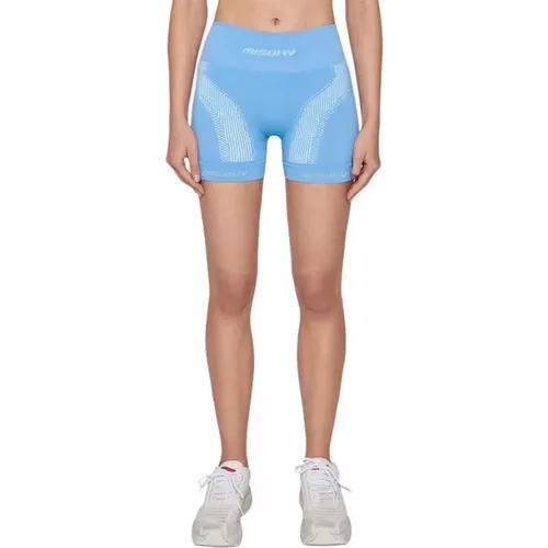 Blaue Sport Bikershorts , Damen, Größe: L - MISBHV - Modalova