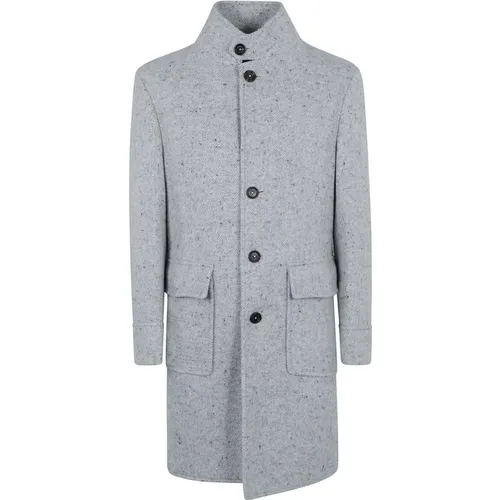 Luxurious Wool Coat in Light , male, Sizes: L, M - Eleventy - Modalova