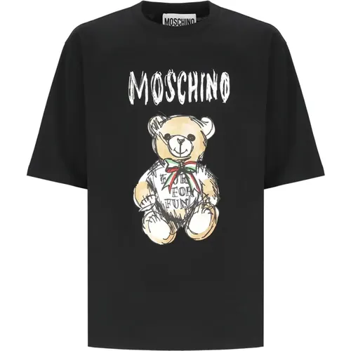 T-Shirts , Herren, Größe: XL - Moschino - Modalova