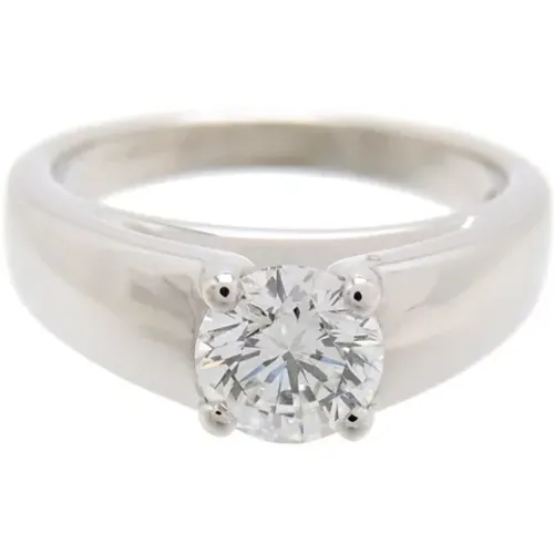 Pre-owned Platinum rings , female, Sizes: ONE SIZE - Bvlgari Vintage - Modalova