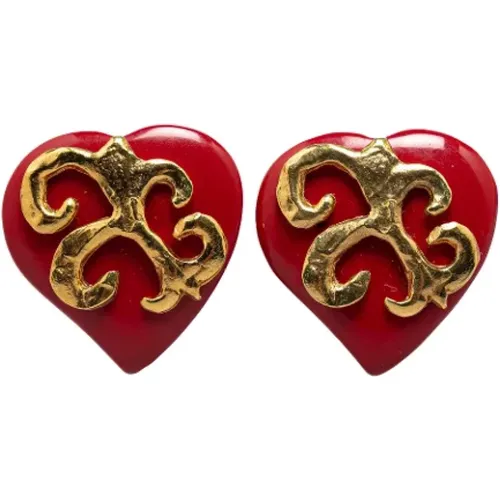 Pre-owned Metal earrings , female, Sizes: ONE SIZE - Yves Saint Laurent Vintage - Modalova