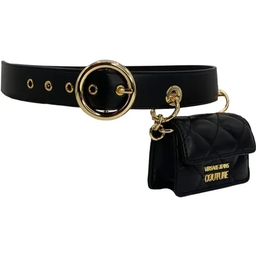 Pocket Belt with Removable Mini Bag , female, Sizes: 85 CM, 75 CM - Versace Jeans Couture - Modalova