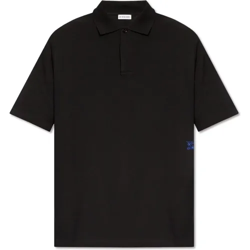 Logo-embroidered polo shirt , male, Sizes: M, S, L - Burberry - Modalova