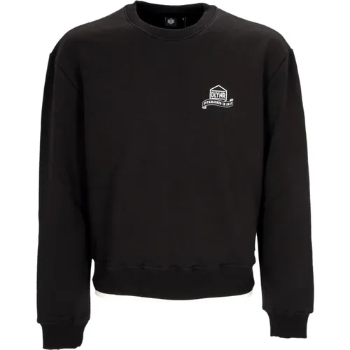 Crewneck Sweatshirt with Logo Print , male, Sizes: XL, M, S, L - Dolly Noire - Modalova