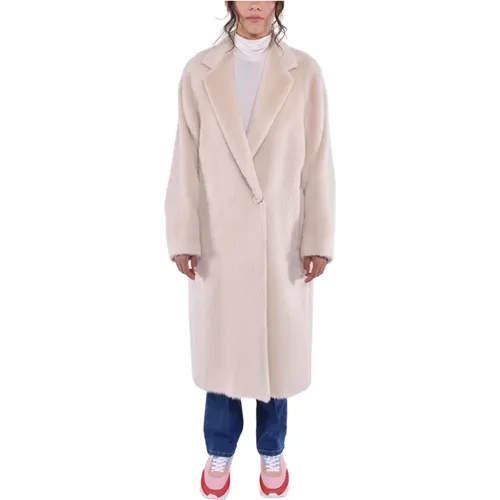 Soft Alpaca Midi Coat Xavier , female, Sizes: M, XS - Max Mara Studio - Modalova