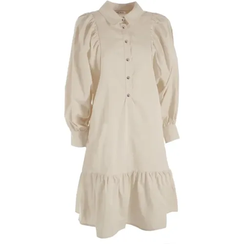 Beige Baumwollknopfkleid YES ZEE - YES ZEE - Modalova