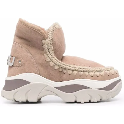 Chunky eskimo sneaker big logo , female, Sizes: 3 UK - Mou - Modalova