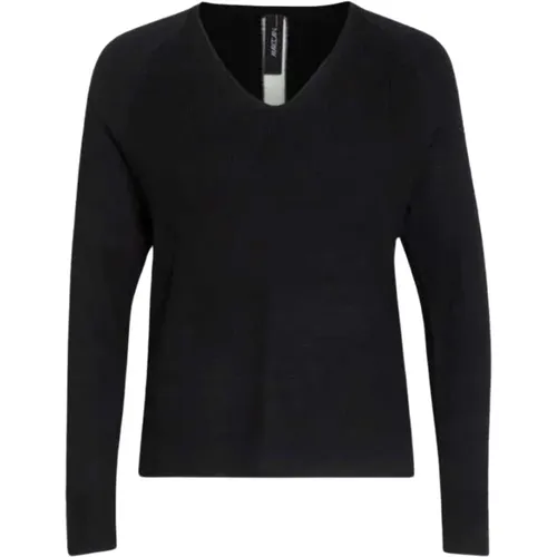 V-Ausschnitt Pullover Schwarz - Marc Cain - Modalova