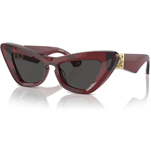 Red/Grey Sunglasses BE 4421U , female, Sizes: 51 MM - Burberry - Modalova