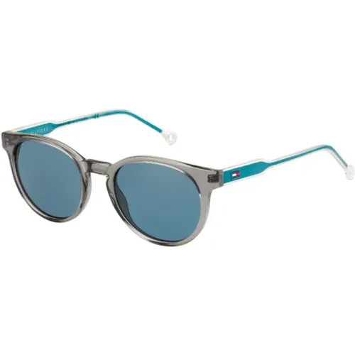 Stilvolle TH 1426/S-Y60 Sonnenbrille Blau , unisex, Größe: 48 MM - Tommy Hilfiger - Modalova