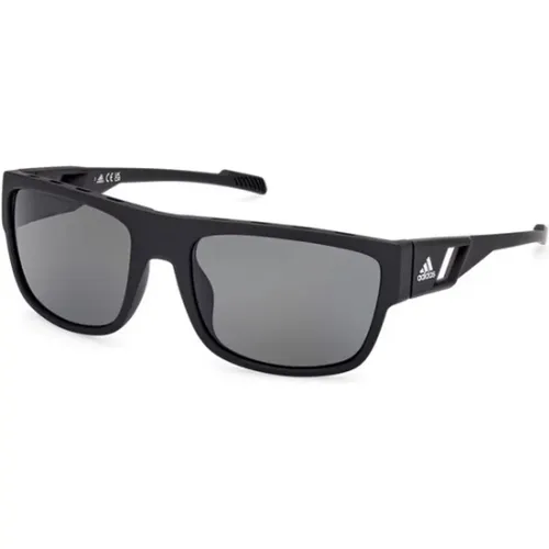 Matt Schwarz Rauchglas Sonnenbrille - Adidas - Modalova