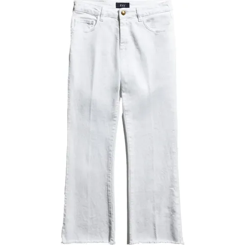 Cropped Jeans , Damen, Größe: W29 - Fay - Modalova