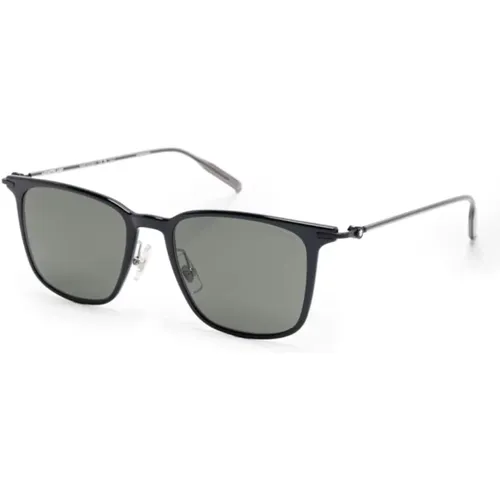 Mb0354S 001 Sunglasses , male, Sizes: 52 MM - Montblanc - Modalova