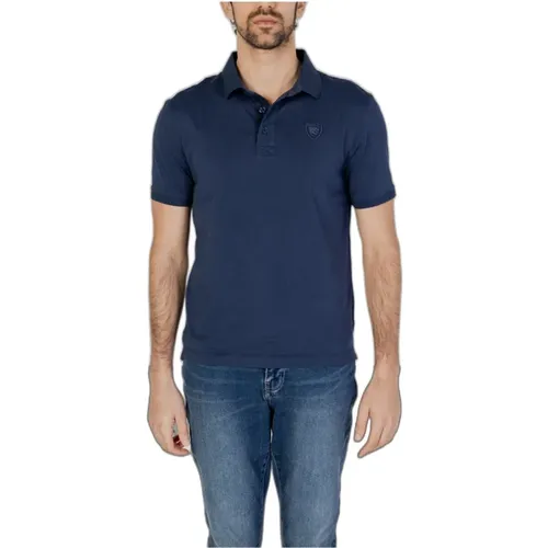 Plain Polo Shirt , male, Sizes: L, XL - Blauer - Modalova