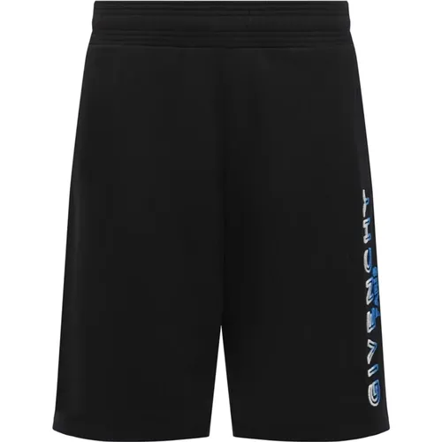 Schwarze Logo Track Shorts für Herren , Herren, Größe: XS - Givenchy - Modalova
